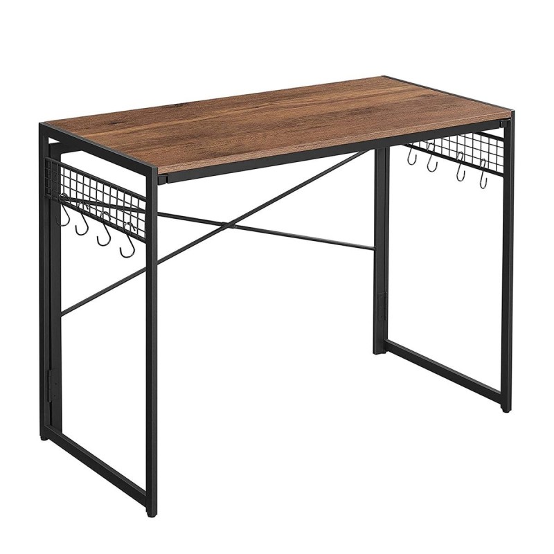 Mesa de Escritorio GANTON, Diseño moderno, en madera color haya gris