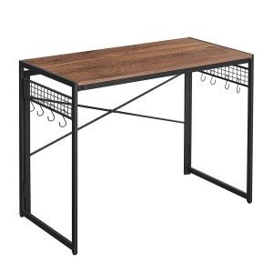 Mesa de Escritorio GANTON, Diseño moderno, en madera color haya gris