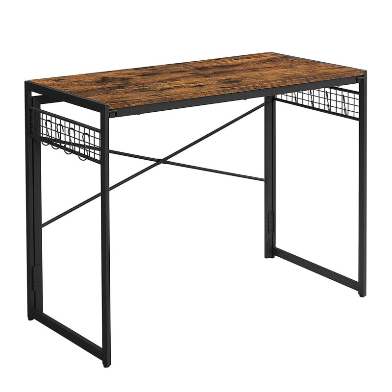 Mesa de Escritorio GANTON, Diseño moderno, en madera color haya gris