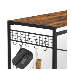 Mesa de Escritorio GANTON, Diseño moderno, en madera color haya gris
