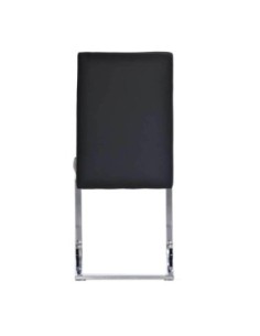 Lote 5 Sillas de Confidente ELVA, apilables, en Verde y Patas Grises 2