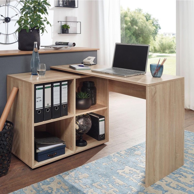 Mesa de Oficina SAKURA en Madera color Roble