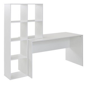 Mesa para ordenador GUIZA en Madera color Blanco