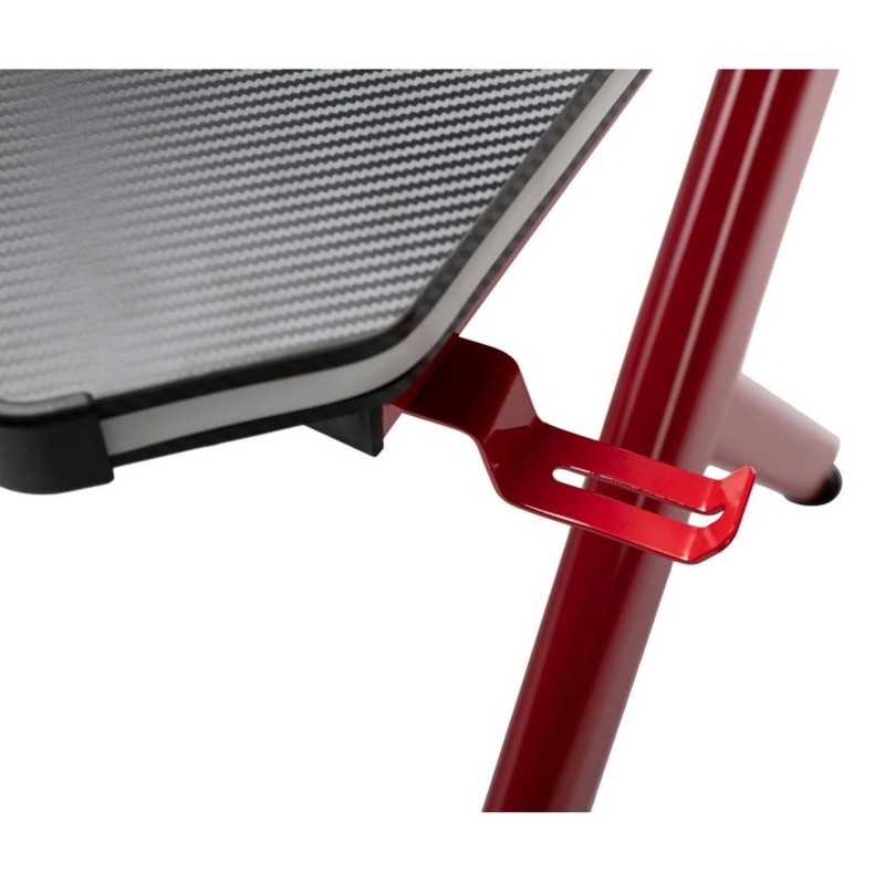 Mesa Gaming SOLDIER, con luces LED, Posavasos, Gancho para Auriculares y Pasacables, color Negro