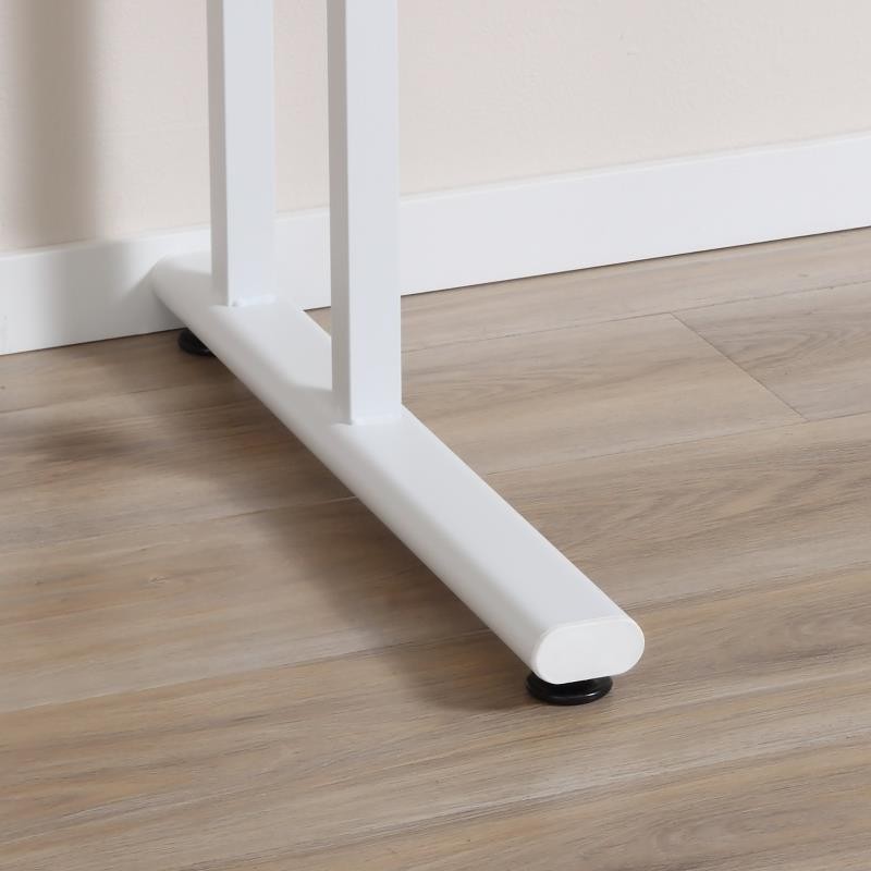 Mesa de Oficina MARIUS, 120x60x75 cm, en Metal y Madera, color Blanco