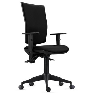 Silla Ergonómica ATLANTA, tela negra