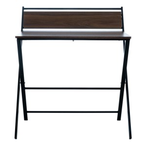 Mesa Plegable HOUSTON, en Metal y Madera color Nogal
