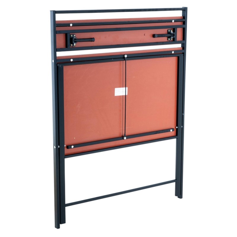 Mesa Plegable HOUSTON, en Metal y Madera color Nogal