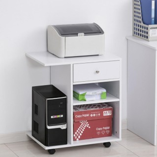 Mueble auxiliar TRENTON, Moderno y funcional, en Madera color Blanco 2