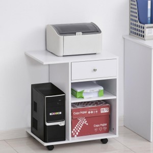 Mueble auxiliar TRENTON, Moderno y funcional, en Madera color Blanco
