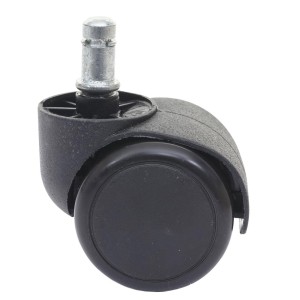 5x Ruedas para Sillas Oficina BLADE, 11x50 mm, Color Negro