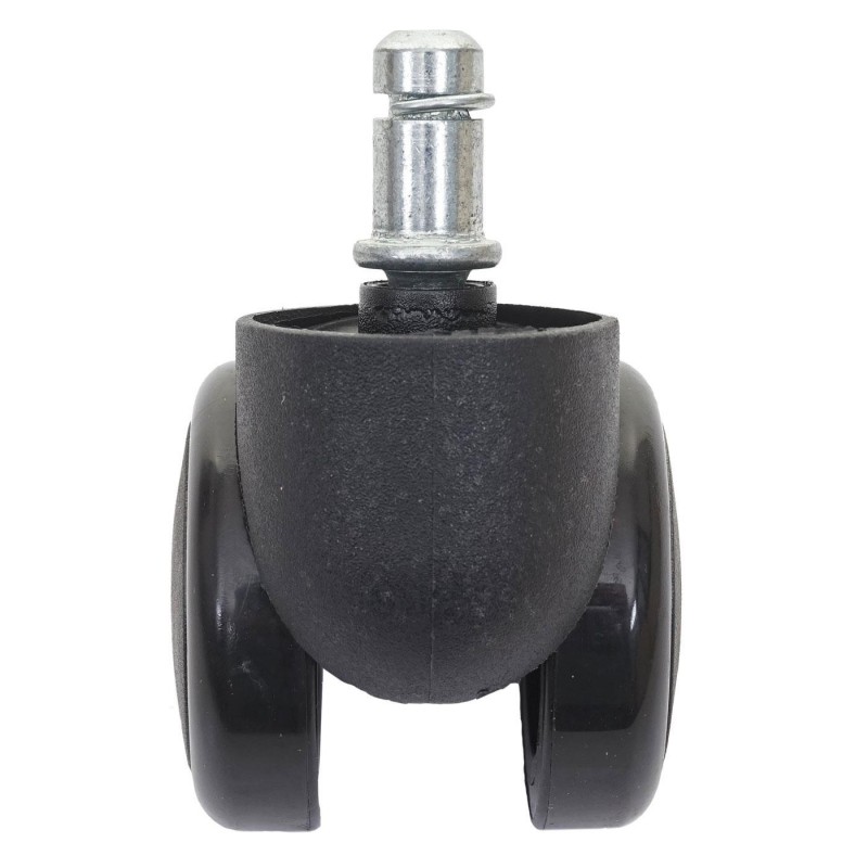 5x Ruedas para Sillas Oficina BLADE, 11x50 mm, Color Negro