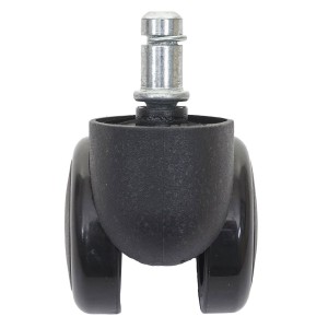 5x Ruedas para Sillas Oficina BLADE, 11x50 mm, Color Negro
