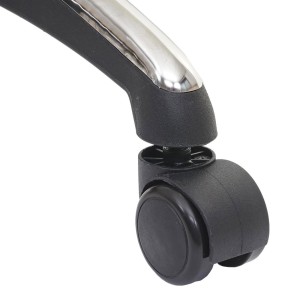 5x Ruedas para Sillas Oficina BLADE, 11x50 mm, Color Negro