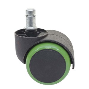 5x Ruedas para Sillas Oficina BLADE, 11x50 mm, Color Negro