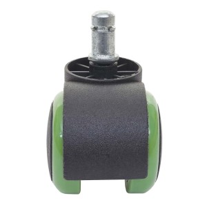 5x Ruedas para Sillas Oficina BLADE, 11x50 mm, Color Negro