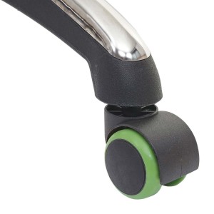 5x Ruedas para Sillas Oficina BLADE, 11x50 mm, Color Negro