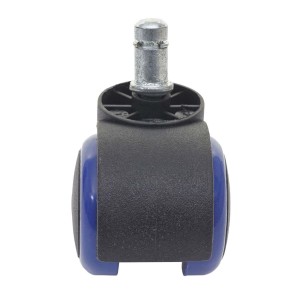 5x Ruedas para Sillas Oficina BLADE, 11x50 mm, Color Negro
