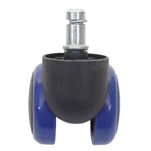 5x Ruedas para Sillas Oficina BLADE, 11x50 mm, Color Negro