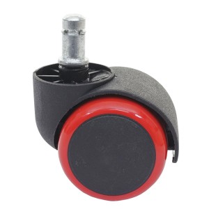 5x Ruedas para Sillas Oficina BLADE, 11x50 mm, Color Negro