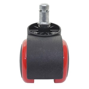5x Ruedas para Sillas Oficina BLADE, 11x50 mm, Color Negro