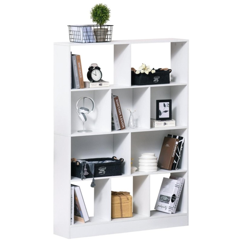Estantería TOPEKA, Diseño Moderno, en Madera color Blanco