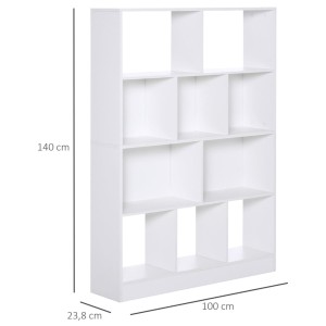 Estantería TOPEKA, Diseño Moderno, en Madera color Blanco