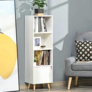 Estantería KONY, Diseño Moderno, en Madera color Negro
