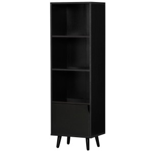 Estantería KONY, Diseño Moderno, en Madera color Negro