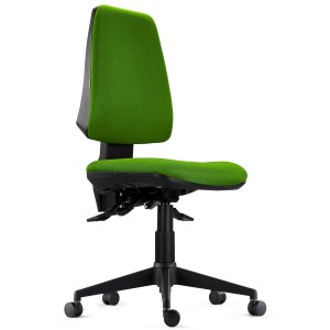 Silla de Oficina Ergonómica INDIANA BASE, Tela Negra