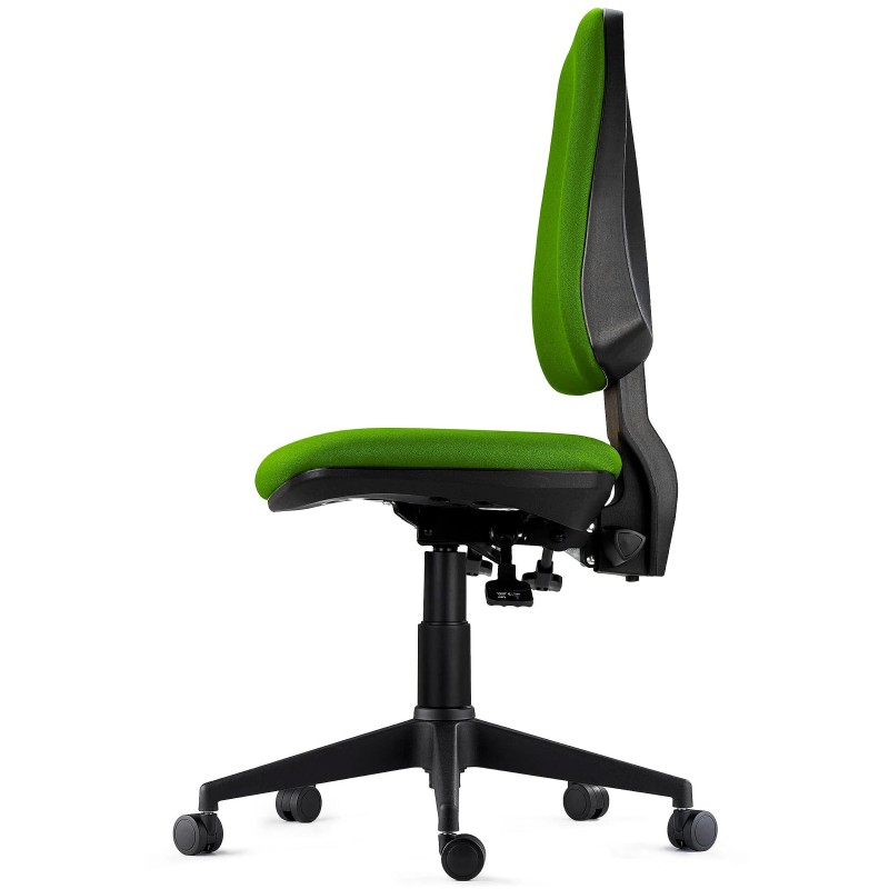 Silla de Oficina Ergonómica INDIANA BASE, Tela Negra