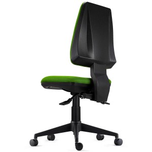 Silla de Oficina Ergonómica INDIANA BASE, Tela Negra