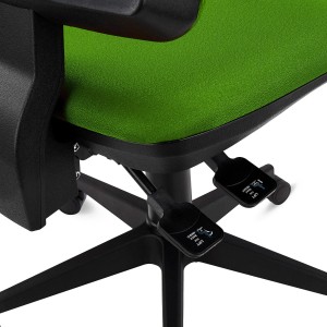 Silla de Oficina Ergonómica INDIANA BASE, Tela Negra