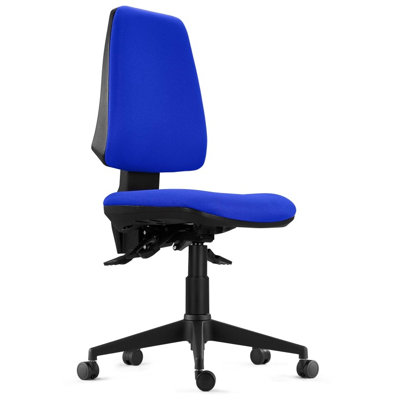 Silla de Oficina Ergonómica INDIANA BASE, Tela Negra