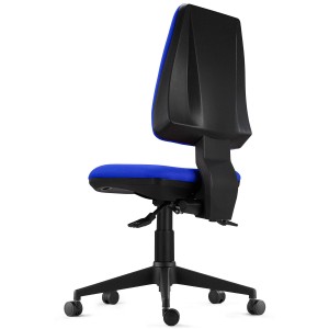 Silla de Oficina Ergonómica INDIANA BASE, Tela Negra