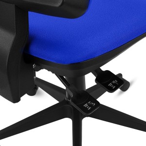 Silla de Oficina Ergonómica INDIANA BASE, Tela Negra