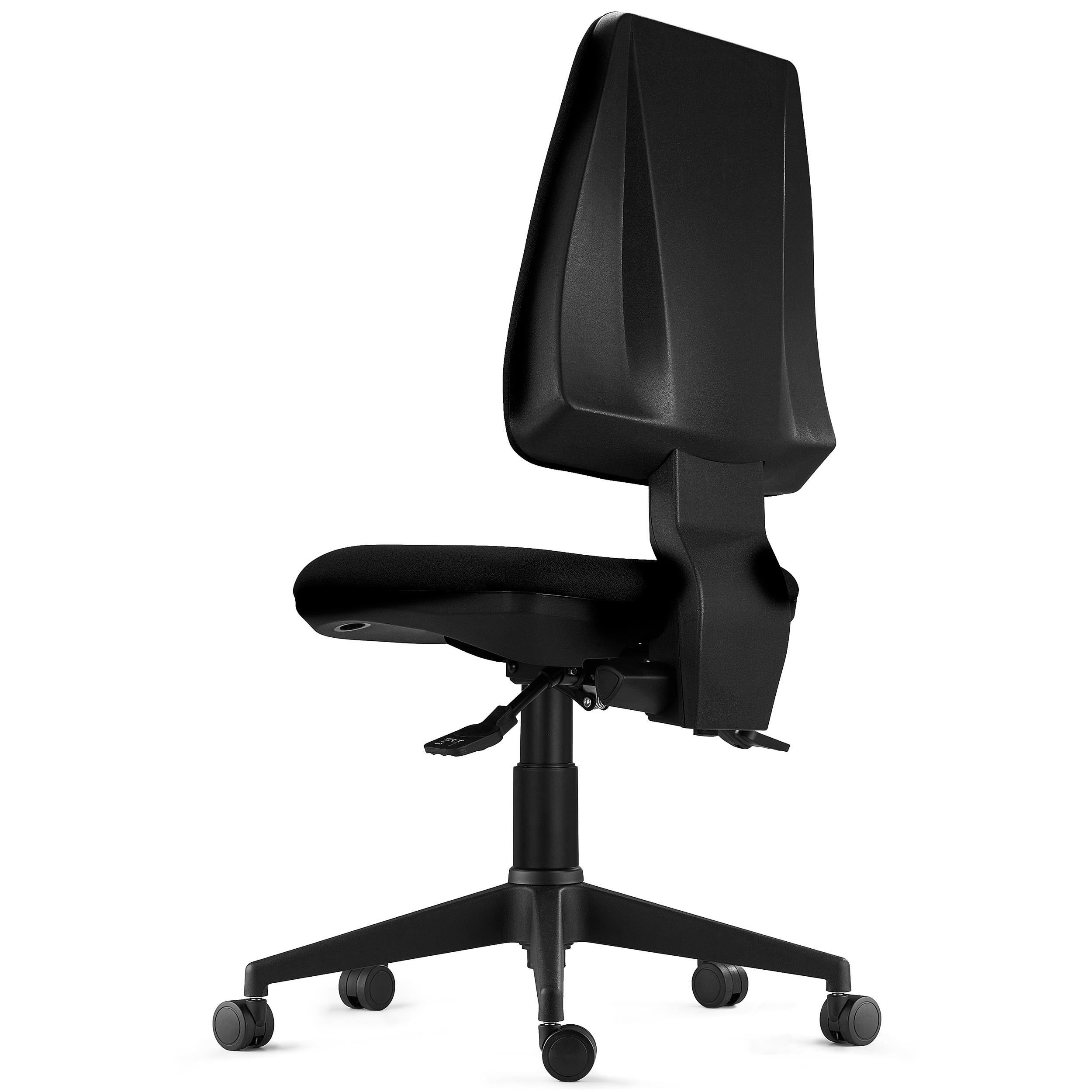 Silla Ergonómica INDIANA BASE, Uso Intensivo 8H, Reclinable, Muy Robusta, Tela Negra