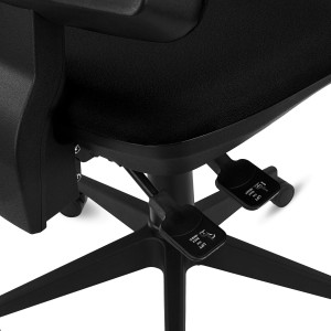 Silla de Oficina Ergonómica INDIANA BASE, Tela Negra