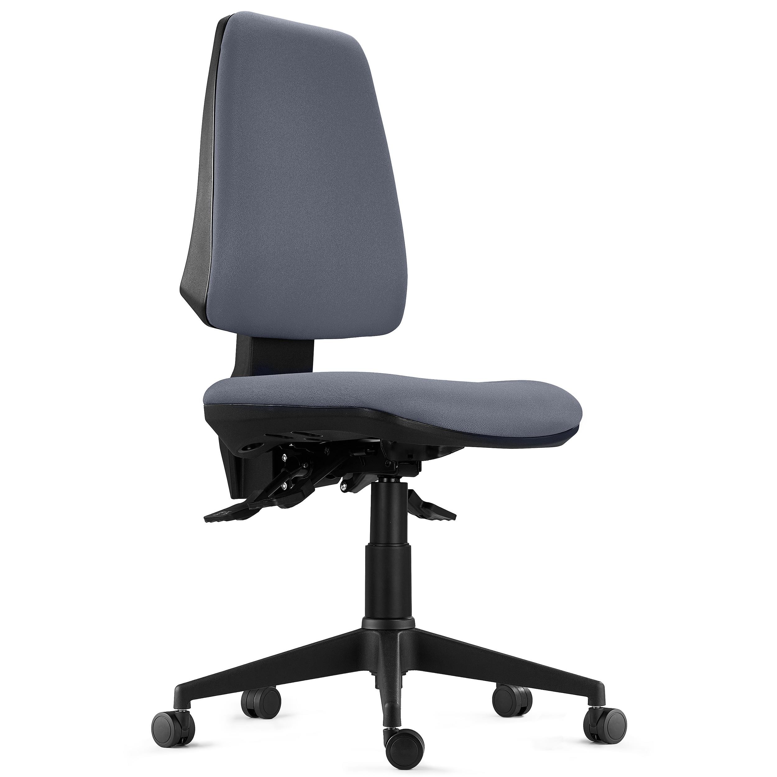 Silla Ergonómica INDIANA BASE, Uso Intensivo 8H, Reclinable, Muy Robusta, Tela Negra