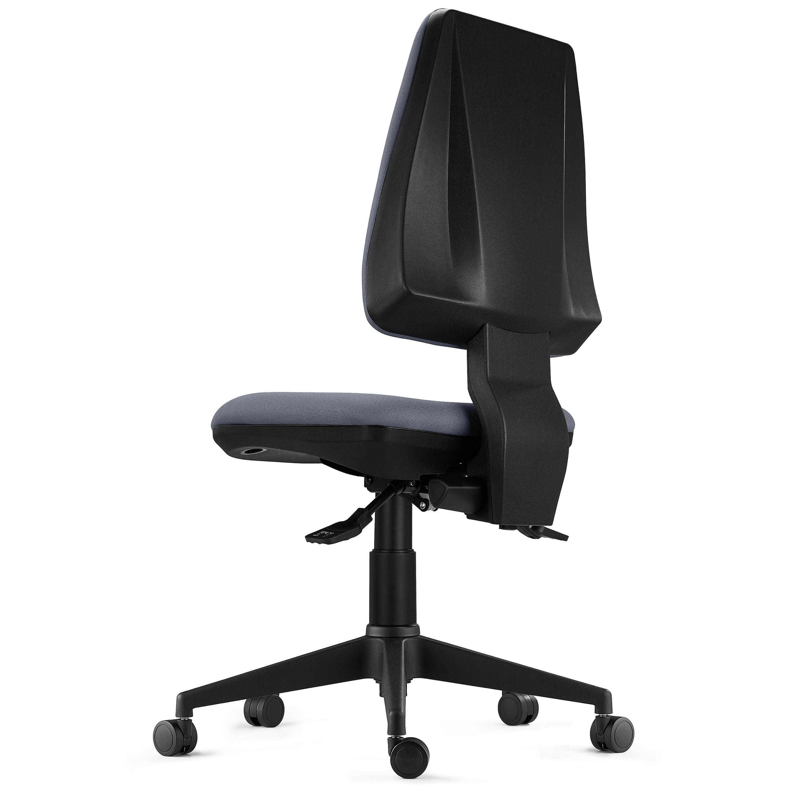Silla Ergonómica INDIANA BASE, Uso Intensivo 8H, Reclinable, Muy Robusta, Tela Negra