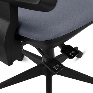 Silla de Oficina Ergonómica INDIANA BASE, Tela Negra