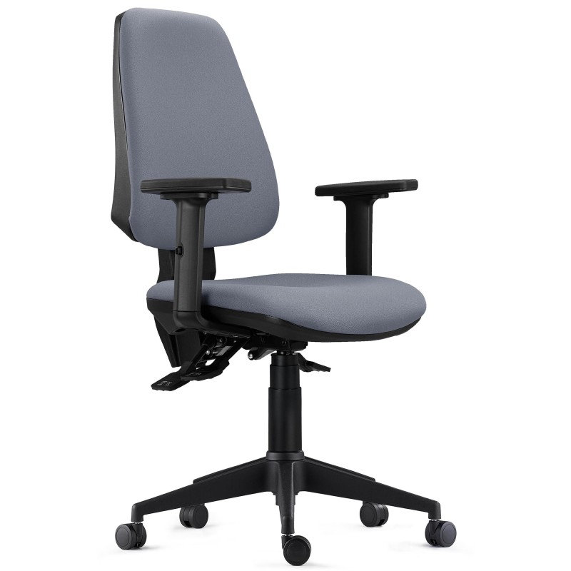 Silla de Oficina Ergonómica INDIANA PRO, Tela Negra
