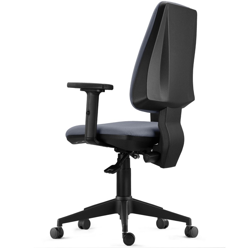 Silla de Oficina Ergonómica INDIANA PRO, Tela Negra