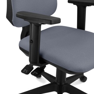 Silla de Oficina Ergonómica INDIANA PRO, Tela Negra
