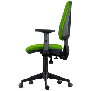 Silla de Oficina Ergonómica INDIANA PRO, Tela Negra