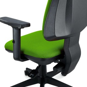 Silla de Oficina Ergonómica INDIANA PRO, Tela Negra