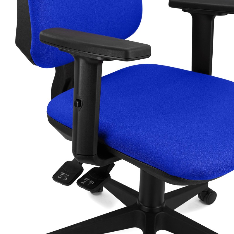 Silla de Oficina Ergonómica INDIANA PRO, Tela Negra