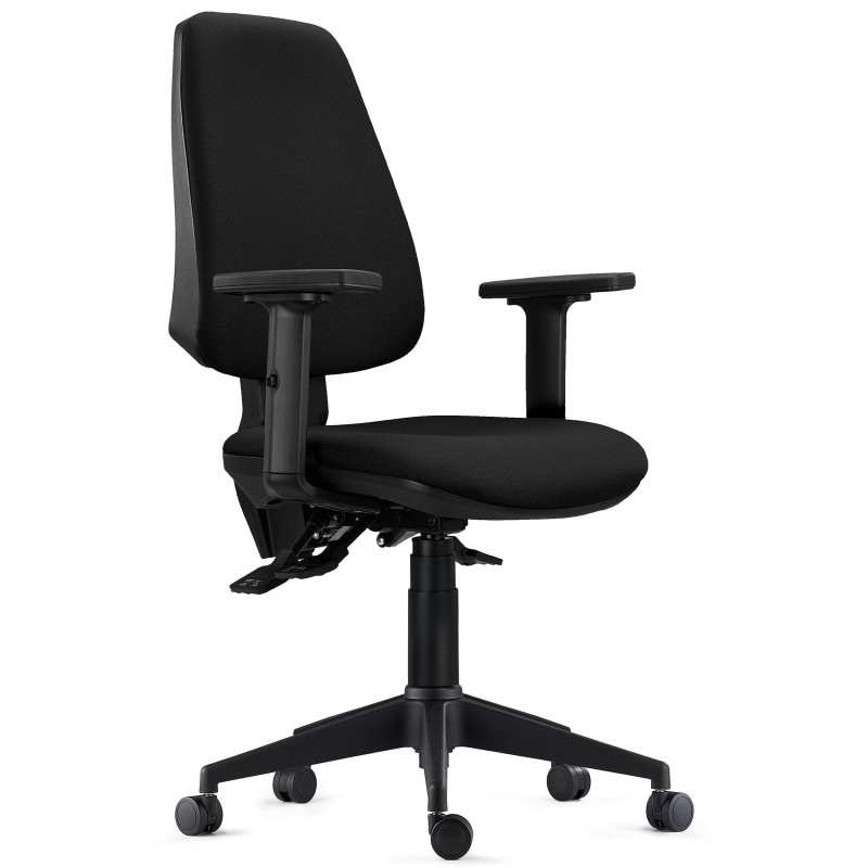 Silla de Oficina Ergonómica INDIANA PRO, Tela Negra