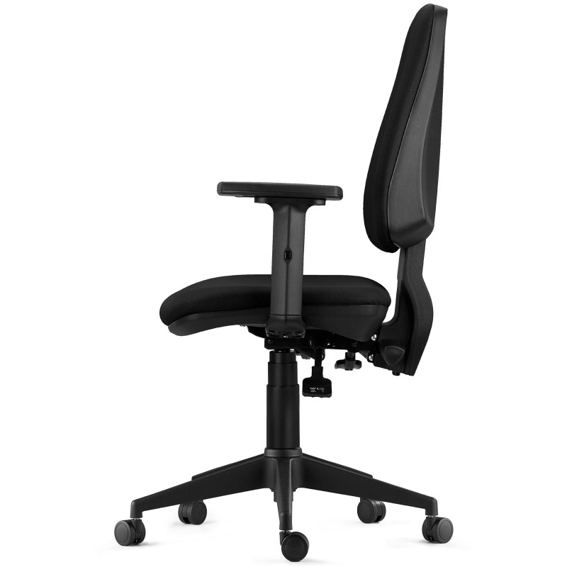 Silla de Oficina Ergonómica INDIANA PRO, Tela Negra