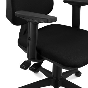 Silla de Oficina Ergonómica INDIANA PRO, Tela Negra